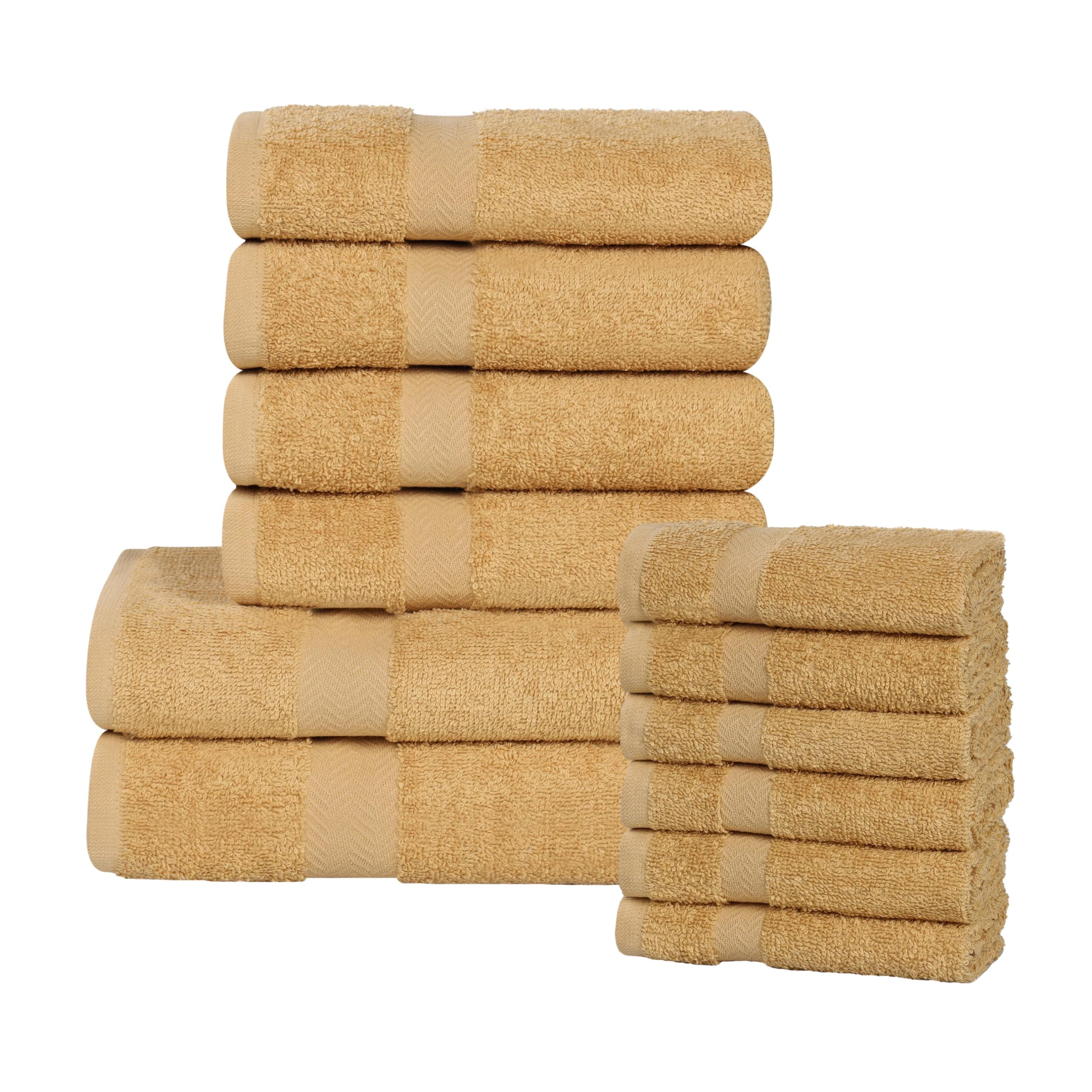 Amazon.com: Superior 12-Piece Cotton Assorted Towel Set, Includes